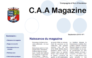 CAA Magazine : mise en ligne !